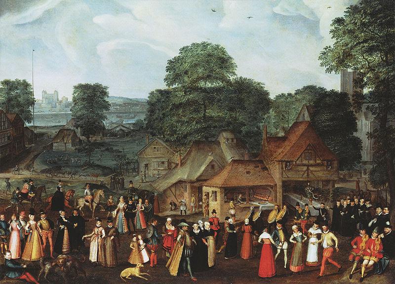 joris Hoefnagel A Fete at Bermondsey or A Marriage Feast at Bermondsey oil painting picture